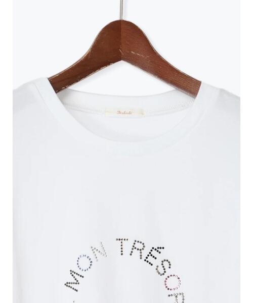 Te chichi（テチチ）の「ラインストーンサークルロゴTシャツ（Tシャツ/カットソー・レディース・シルバー/オフホワイト/チャコールグレー・F）」の22枚目の写真