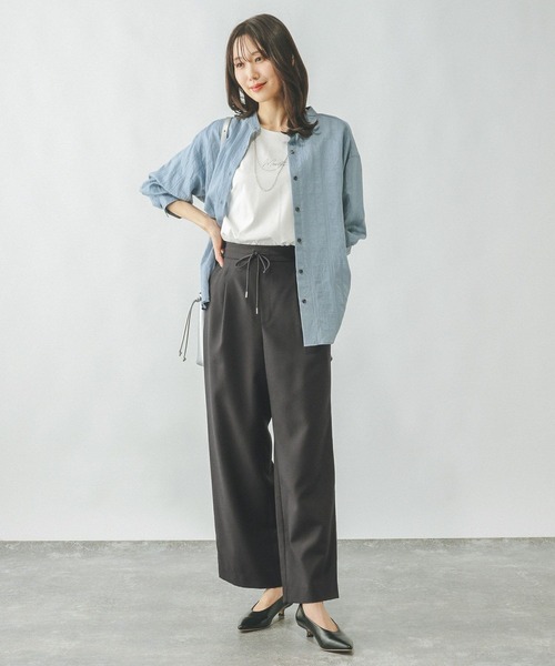 希少 ISSEY MIYAKE リネン ストレートパンツ ボトムス サイズ02 Amazon | [TOKYOBASIC] リネンパンツレディース ストレート 夏