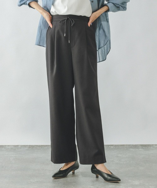 GLOBAL WORK（グローバルワーク）の「イージーケアリネンストレートパンツ/290043（その他パンツ・レディース・スミクロ/ライトグレー/ブルー/グレイッシュベージュ/オリーブ・SMALL/MEDIUM/LARGE/X-SMALL）」の10枚目の写真