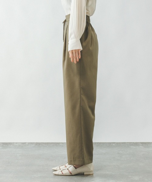 GLOBAL WORK（グローバルワーク）の「イージーケアリネンストレートパンツ/290043（その他パンツ・レディース・スミクロ/ライトグレー/ブルー/グレイッシュベージュ/オリーブ・SMALL/MEDIUM/LARGE/X-SMALL）」の19枚目の写真