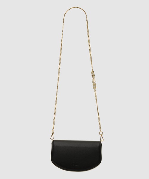 GANNI（ガニー）の「Apo-G Wallet On Chain（ショルダーバッグ・レディース・ブラック・ONESIZE）」の2枚目の写真