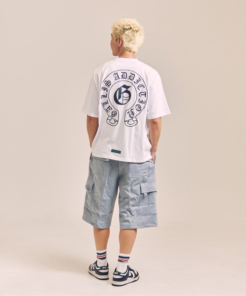 GALLIS ADDICTION（ガリスアディクション）の「GA HORSESHOE刺繍 TEE（Tシャツ/カットソー・メンズ・ブラック/ホワイト/チャコール・L/M）」の19枚目の写真