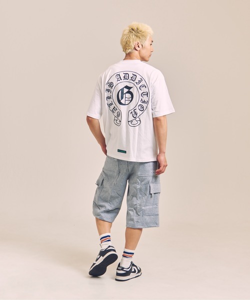 GALLIS ADDICTION（ガリスアディクション）の「GA HORSESHOE刺繍 TEE（Tシャツ/カットソー・メンズ・ブラック/ホワイト/チャコール・L/M）」の21枚目の写真