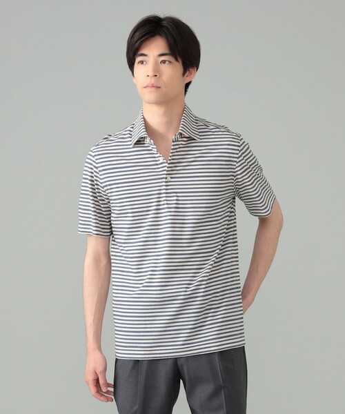 GUY ROVER グレー XL ポロシャツ GUY ROVER / カッタウェイポロシャツ｜ESTNATION ONLINE STORE