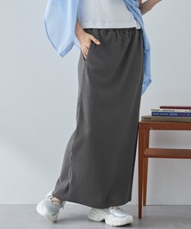 MONO-MART（モノマート）の「セルフカットセンタースリットリブスカート（スカート）」
