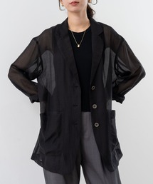 refinedworks | 【refinedworks】 シアー 感が魅力的な テーラード サマー ジャケット(テーラードジャケット)