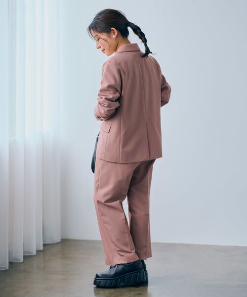 COHINA(コヒナ)の「ダブルボタンストレートパンツ 【低身長・小柄女性】(その他パンツ・レディース・ブラウン/ピンク・XS-Regular)」の3枚目の写真