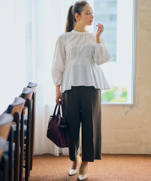 COHINA(コヒナ)の「ダブルボタンストレートパンツ 【低身長・小柄女性】(その他パンツ・レディース・ブラウン/ピンク・XS-Regular)」の12枚目の写真