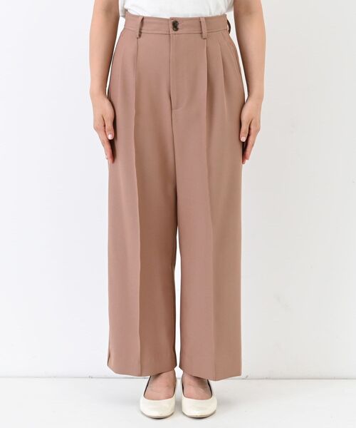 COHINA(コヒナ)の「ダブルボタンストレートパンツ 【低身長・小柄女性】(その他パンツ・レディース・ブラウン/ピンク・XS-Regular)」の10枚目の写真