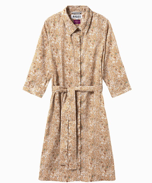   ボタンダウン 花柄 シャツワンピース ドレス 花柄シャツワンピース – ワンピース・ドレス – HEART CLOSET