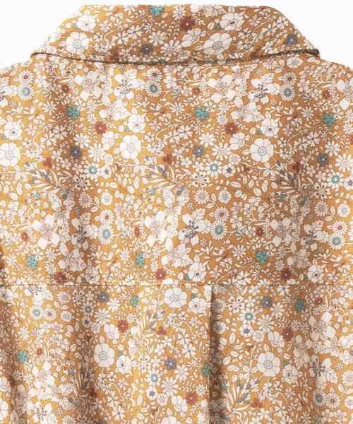 AIGLE(エーグル)の「花柄 フラワー リバティロングシャツドレス / シャツワンピース(シャツワンピース・レディース・ブルー/ベージュ・40/36/38)」の7枚目の写真