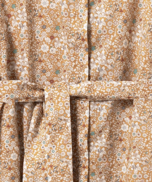 AIGLE(エーグル)の「花柄 フラワー リバティロングシャツドレス / シャツワンピース(シャツワンピース・レディース・ブルー/ベージュ・40/36/38)」の8枚目の写真