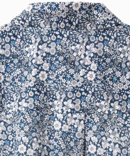 AIGLE(エーグル)の「花柄 フラワー リバティロングシャツドレス / シャツワンピース(シャツワンピース・レディース・ブルー/ベージュ・40/36/38)」の17枚目の写真