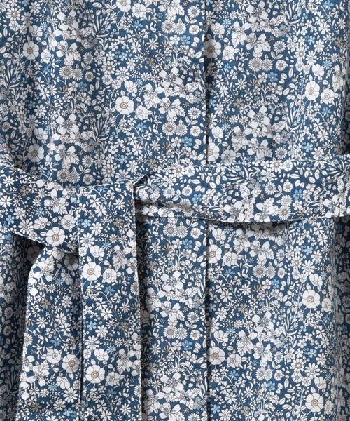 AIGLE(エーグル)の「花柄 フラワー リバティロングシャツドレス / シャツワンピース(シャツワンピース・レディース・ブルー/ベージュ・40/36/38)」の18枚目の写真