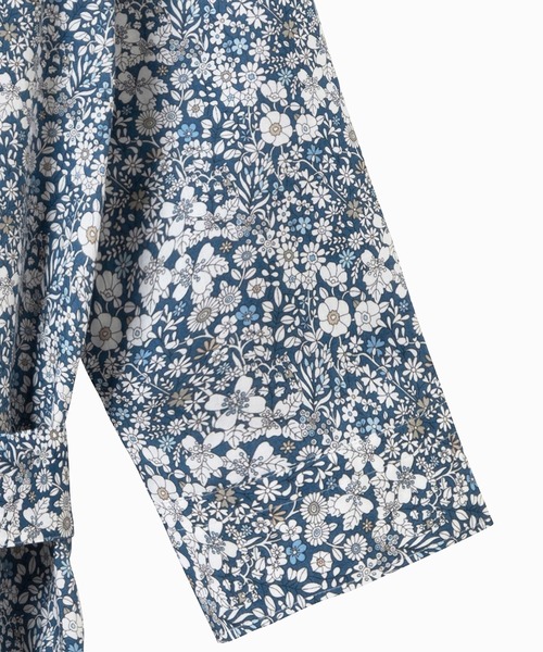 AIGLE(エーグル)の「花柄 フラワー リバティロングシャツドレス / シャツワンピース(シャツワンピース・レディース・ブルー/ベージュ・40/36/38)」の20枚目の写真
