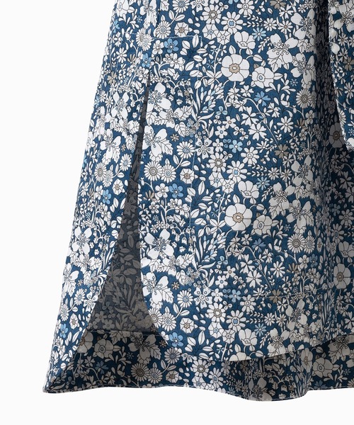 AIGLE(エーグル)の「花柄 フラワー リバティロングシャツドレス / シャツワンピース(シャツワンピース・レディース・ブルー/ベージュ・40/36/38)」の22枚目の写真