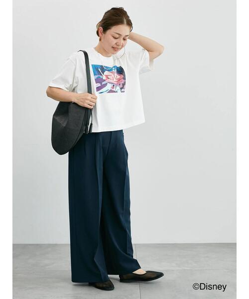 Lugnoncure（ルノンキュール）の「【Disney】ふしぎの国のアリス/プリントTシャツ4（Tシャツ/カットソー・レディース・チャコールグレー/オフホワイト・F）」の3枚目の写真