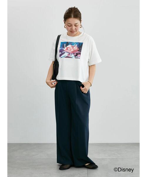 Lugnoncure（ルノンキュール）の「【Disney】ふしぎの国のアリス/プリントTシャツ4（Tシャツ/カットソー・レディース・チャコールグレー/オフホワイト・F）」の4枚目の写真