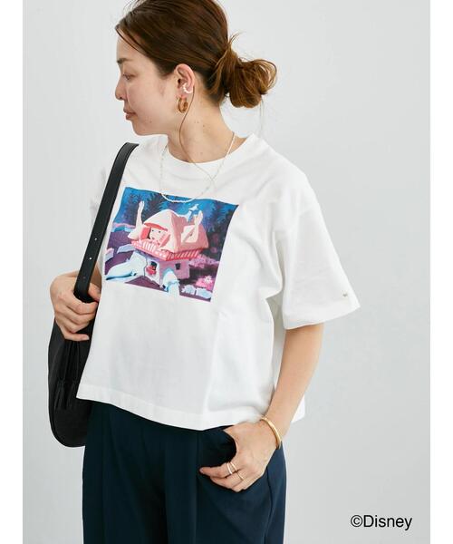 Lugnoncure（ルノンキュール）の「【Disney】ふしぎの国のアリス/プリントTシャツ4（Tシャツ/カットソー・レディース・チャコールグレー/オフホワイト・F）」の5枚目の写真