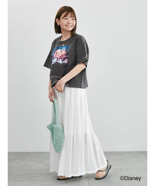 Lugnoncure（ルノンキュール）の「【Disney】ふしぎの国のアリス/プリントTシャツ4（Tシャツ/カットソー・レディース・チャコールグレー/オフホワイト・F）」の8枚目の写真