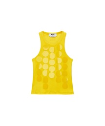 MSGM タンクトップ MSGM - MSGM グリッターロゴ タンクトップの通販 by MINORU