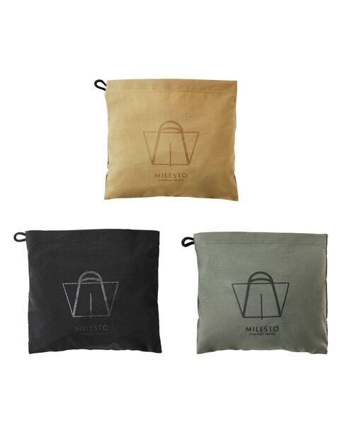 TRAVEL SHOP MILESTO(トラベルショップミレスト)の「MILESTO UTILITY パッカブルビッグトートバッグ(トートバッグ・メンズ・カーキ/キャメル/ブラック・フリ-)」の20枚目の写真