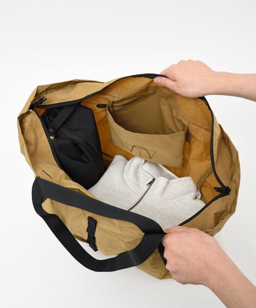 TRAVEL SHOP MILESTO(トラベルショップミレスト)の「MILESTO UTILITY パッカブルビッグトートバッグ(トートバッグ・メンズ・カーキ/キャメル/ブラック・フリ-)」の16枚目の写真