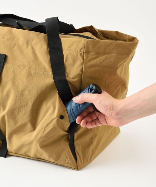 TRAVEL SHOP MILESTO(トラベルショップミレスト)の「MILESTO UTILITY パッカブルビッグトートバッグ(トートバッグ・メンズ・カーキ/キャメル/ブラック・フリ-)」の14枚目の写真