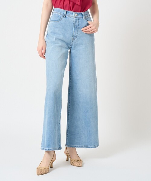 ANAYI(アナイ)の「ストレッチデニムワイドパンツ(その他パンツ・レディース・ブルー・36/38)」の2枚目の写真