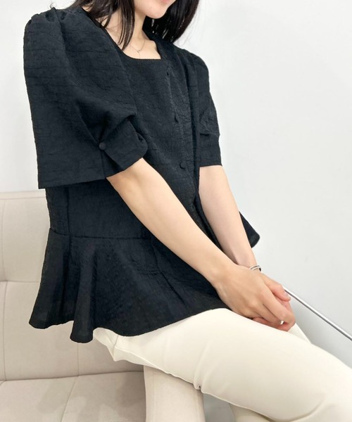 mebole(メボレ)の「Purity Lily Blouse(シャツ/ブラウス・レディース・アイボリー/ブラック・FREE)」の14枚目の写真
