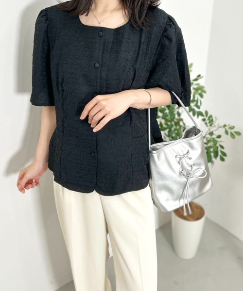 mebole(メボレ)の「Purity Lily Blouse(シャツ/ブラウス・レディース・アイボリー/ブラック・FREE)」の11枚目の写真