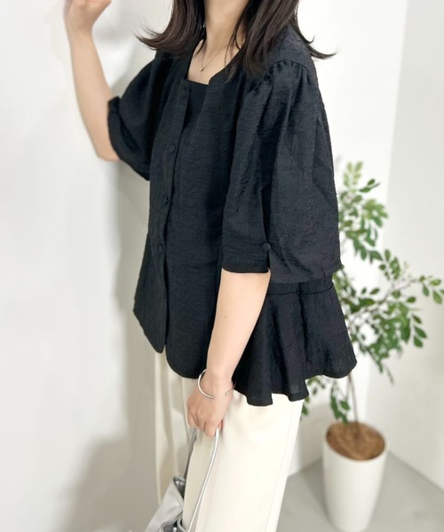 mebole(メボレ)の「Purity Lily Blouse(シャツ/ブラウス・レディース・アイボリー/ブラック・FREE)」の21枚目の写真