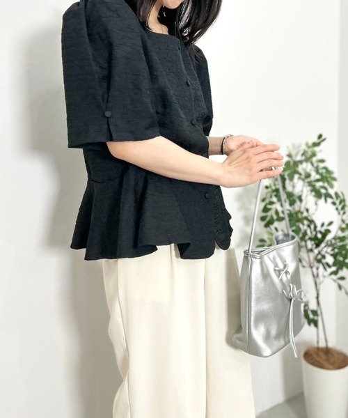 mebole(メボレ)の「Purity Lily Blouse(シャツ/ブラウス・レディース・アイボリー/ブラック・FREE)」の17枚目の写真