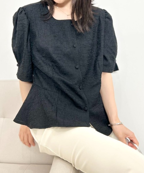 mebole(メボレ)の「Purity Lily Blouse(シャツ/ブラウス・レディース・アイボリー/ブラック・FREE)」の13枚目の写真
