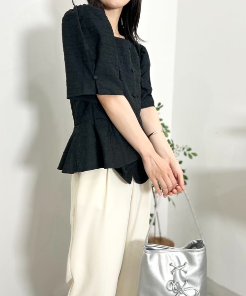 mebole(メボレ)の「Purity Lily Blouse(シャツ/ブラウス・レディース・アイボリー/ブラック・FREE)」の20枚目の写真