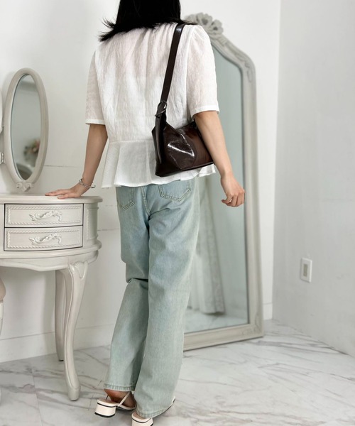 mebole(メボレ)の「Purity Lily Blouse(シャツ/ブラウス・レディース・アイボリー/ブラック・FREE)」の6枚目の写真