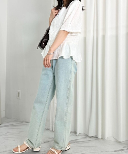mebole(メボレ)の「Purity Lily Blouse(シャツ/ブラウス・レディース・アイボリー/ブラック・FREE)」の8枚目の写真