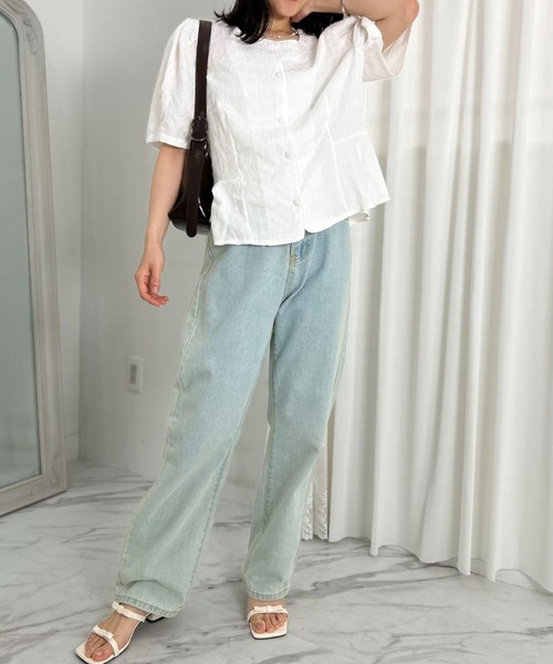mebole(メボレ)の「Purity Lily Blouse(シャツ/ブラウス・レディース・アイボリー/ブラック・FREE)」の10枚目の写真