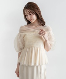 RANDA | チュールペプラムオフショルブラウス(シャツ/ブラウス)