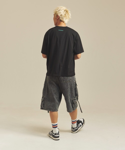 GALLIS ADDICTION（ガリスアディクション）の「GA-10.5OZデニム加工テクノカーゴショーツ（カーゴパンツ・メンズ・インディゴブルー/ブラック・M/L）」の13枚目の写真