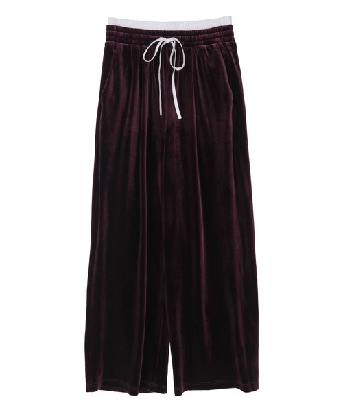 miette(ミエット)の「ダブルウエストベロアワイドパンツ(その他パンツ・レディース・ネイビー/ボルドー・M/S)」の19枚目の写真