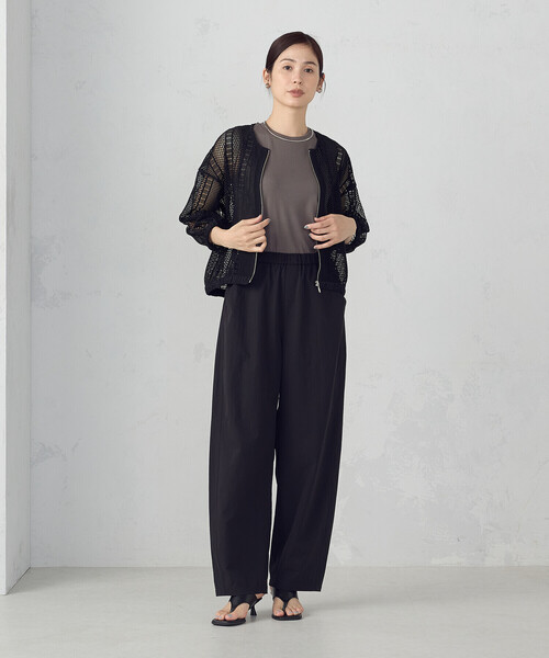 COMME CA ISM（コムサイズム）の「ベーシック テレコ タンクトップ（タンクトップ・レディース・アイボリー/ブラック/カーキ/チャコール・MEDIUM/LARGE）」の11枚目の写真