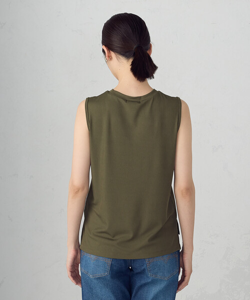 COMME CA ISM（コムサイズム）の「ベーシック テレコ タンクトップ（タンクトップ・レディース・アイボリー/ブラック/カーキ/チャコール・MEDIUM/LARGE）」の22枚目の写真