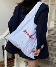 stripe logo tote