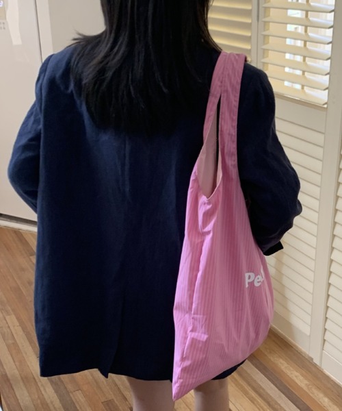 Vipoa(ヴィポア)の「stripe logo tote(トートバッグ・レディース・ホワイト/ピンク/イエロー/ブルー・FREE)」の18枚目の写真