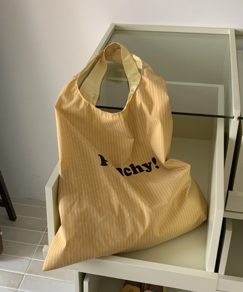 Vipoa(ヴィポア)の「stripe logo tote(トートバッグ・レディース・ホワイト/ピンク/イエロー/ブルー・FREE)」の17枚目の写真