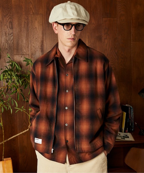 Schott/ショット/OMBRE JACKET/オンブレチェック ジャケット（ブルゾン
