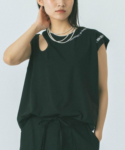セール】(OKIRAKU x ROSE BUD)PRINT TANK TOP（タンクトップ