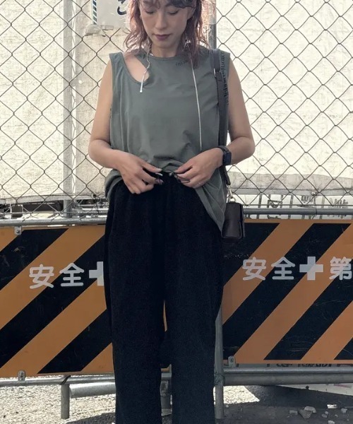 タンクトップ ノースリーブ (OKIRAKU x ROSE BUD)PRINT TANK TOP レディース セール】(OKIRAKU x ROSE BUD)PRINT TANK TOP（タンクトップ