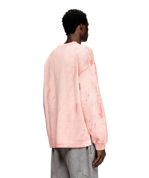 DIESEL(ディーゼル)の「メンズ コットンプルオーバースウェット S-BAXT-T1(スウェット・メンズ・ピンク/グレー・LARGE/SMALL/X-LARGE/MEDIUM/X-SMALL/XX-LARGE/XXX-LARGE)」の3枚目の写真